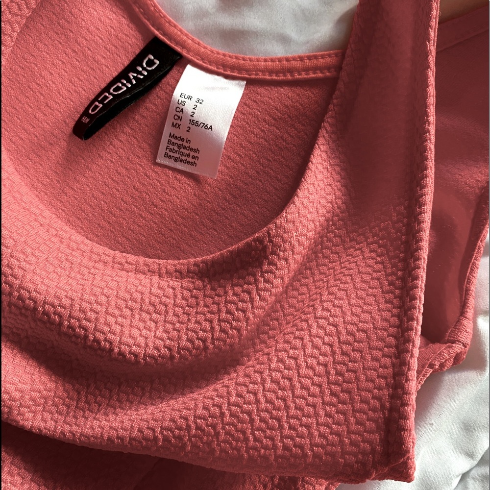 pink textured summer dress